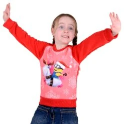 Girls Disney Frozen /Minions Despicable Me Christmas Jumper -Halloween Costumes Store 001890c8 8f9c 443e b092 290606f37f78