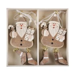 Set Of 6 Novelty Christmas Wooden Tree Decorations Boxed -Halloween Costumes Store 11223d4b aa60 44dd b234 80547778b12d
