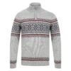 Mens Fair Isle Christmas Jumper Traditional Style Knit 1/4 Zip -Halloween Costumes Store 1A15309 grey 1600 1 opt 16789.1601044489.1100.1100