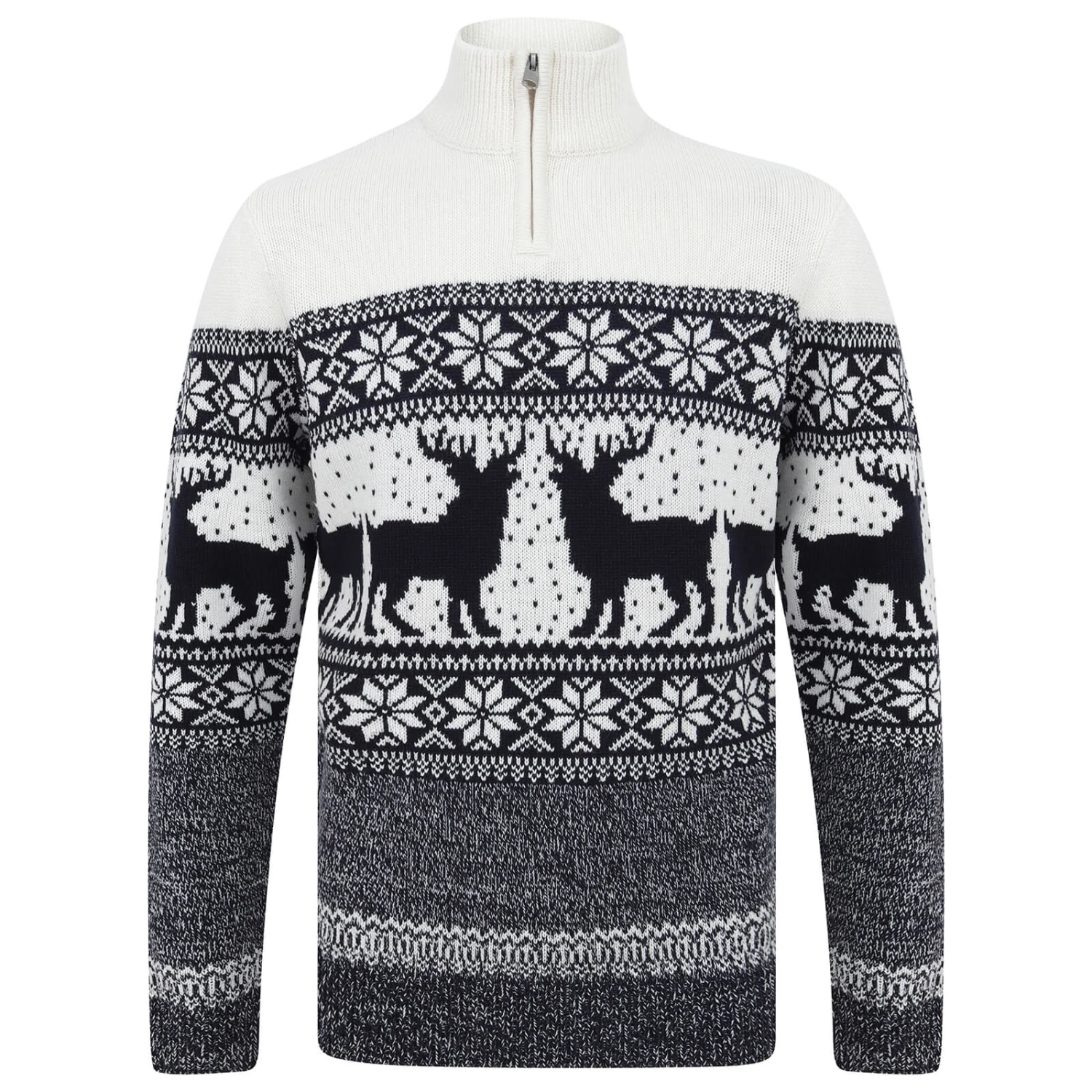 Mens Traditional Reindeer Christmas Jumper 5 Mens Traditional Reindeer Christmas Jumper - Image 3
