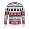 Mens Fair Isle Style Merry Xmas Christmas Jumper -Halloween Costumes Store 1A189621A 1.opt