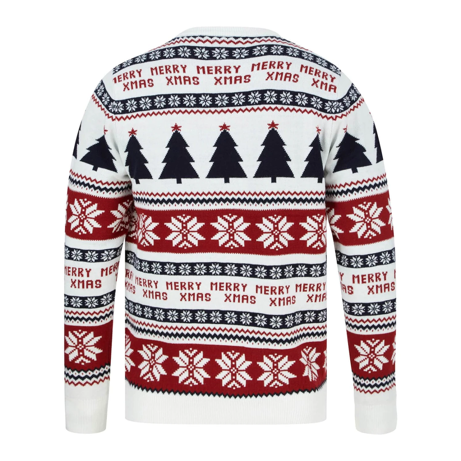 Mens Fair Isle Style Merry Xmas Christmas Jumper 4 Mens Fair Isle Style Merry Xmas Christmas Jumper - Image 2