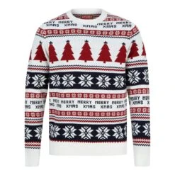 Mens Fair Isle Style Merry Xmas Christmas Jumper 11 Mens Fair Isle Style Merry Xmas Christmas Jumper -Halloween Costumes Store 1A189621F 1.opt