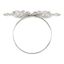 Set Of 4 Christmas Napkin Rings Silver Metal Table Decoration -Halloween Costumes Store 2e9943a2 1392 4882 b98e 185021f77e50