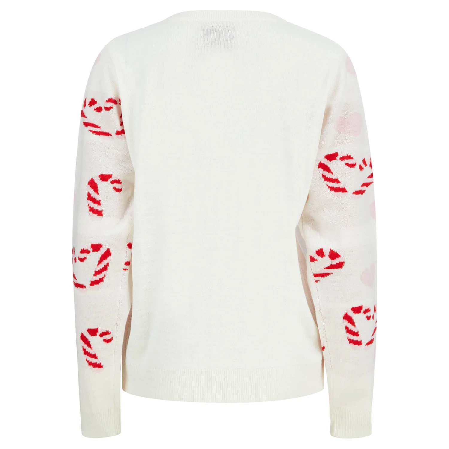 Womens Candy Cane Love Christmas Jumper 7 Womens Candy Cane Love Christmas Jumper - Image 5