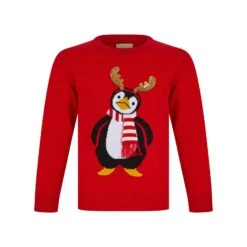 Kids Sequin Reindeer Penguin Christmas Jumper -Halloween Costumes Store 4A190261F 1.opt