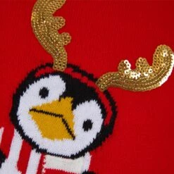 Kids Sequin Reindeer Penguin Christmas Jumper -Halloween Costumes Store 4A190261F 3.opt