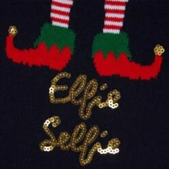 Kids Elfie Selfie Christmas Jumper -Halloween Costumes Store 4A190281A 3.opt
