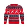 Kids Reindeer Traditional Pattern Christmas Jumper -Halloween Costumes Store 4A190311A 1.opt