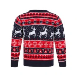 Kids Reindeer Traditional Pattern Christmas Jumper -Halloween Costumes Store 4A190311F 2.opt