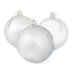 9 X 8cm Christmas Tree Baubles Matte Glitter Mirrored Styles -Halloween Costumes Store 6220410b 8f78 41d6 8bd8 2b9935143251