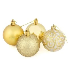 16 X 6cm Christmas Tree Baubles Swirl Matte Glitter Mirrored -Halloween Costumes Store 971e92ee 97d5 43f0 be98 2d1a254fe16b