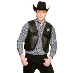 Cowboy Waistcoat Wild West Sheriff Rodeo Adults One Size 8 Cowboy Waistcoat Wild West Sheriff Rodeo Adults One Size -Halloween Costumes Store AC 9324 M 1000 98547.1502794990.1100.1100
