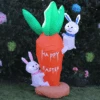 4ft Easter Carrot Bunnies Light Up Inflatable Party Decoration -Halloween Costumes Store Carrot