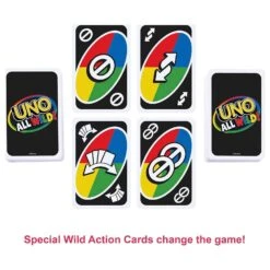 MATTEL Uno All Wild Game In Display Storage Tin Family Fun Age 7+ -Halloween Costumes Store D23348 5 opt