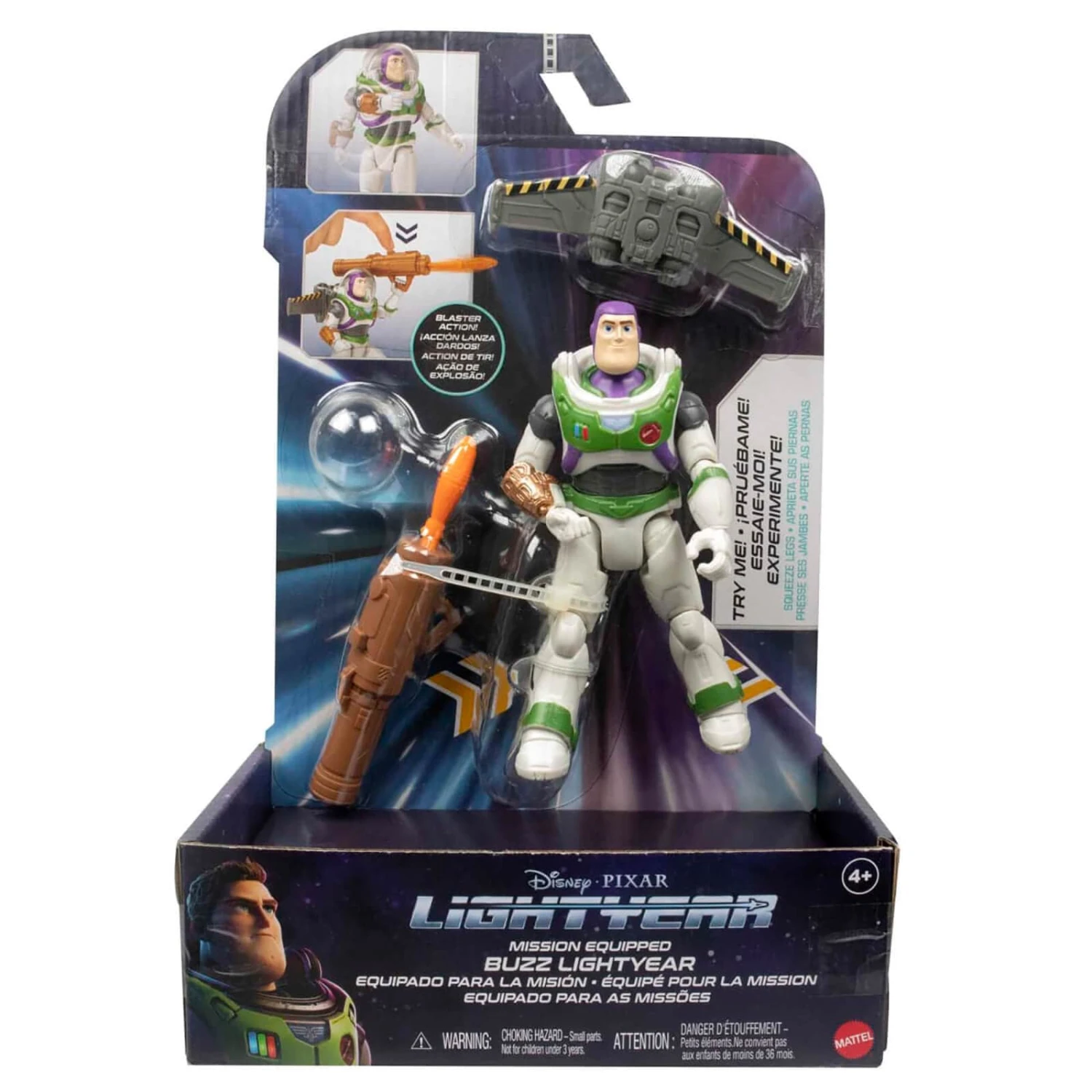 Disney Buzz Lightyear Mission Equipped Action Figure Blaster 13cm 3 Disney Buzz Lightyear Mission Equipped Action Figure Blaster 13cm