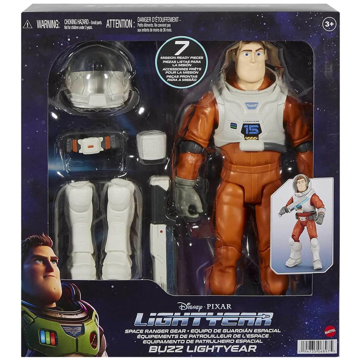 Disney Buzz Lightyear Space Ranger Gear Action Figure 7 Pieces 30cm 3 Disney Buzz Lightyear Space Ranger Gear Action Figure 7 Pieces 30cm