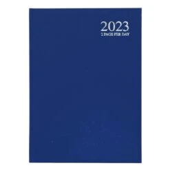 2023 A4 Appointment Diary 2 Pages Per Day Hardback -Halloween Costumes Store DiaryNavy