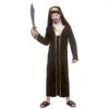 Boys Arabian Sultan Costume Aladdin King Robe Black Gold -Halloween Costumes Store EB 4139 opt
