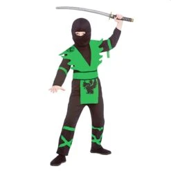 Boys Ninja Assassin Red Black Japanese Halloween Costume 7 Boys Ninja Assassin Red Black Japanese Halloween Costume -Halloween Costumes Store EB 4141 opt