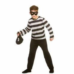 Sneaky Robber Childs Fancy Dress Costume Halloween Thief