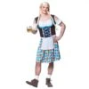 Mens Funny Bavarian Beer Girl Costume Dress Apron Stag Night -Halloween Costumes Store EM 3280 opt