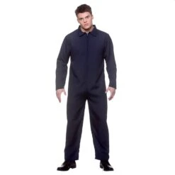 Mens Mechanic Jumpsuit Blue Boiler Suit Overalls Fancy Dress