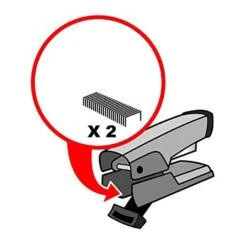 Helix Maped Office Advanced Grey Half Strip Metal Stapler 3 Function -Halloween Costumes Store EXO354521 4 opt