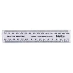 Pack Of 10 X Helix 15cm Ruler White Shatter Resistant