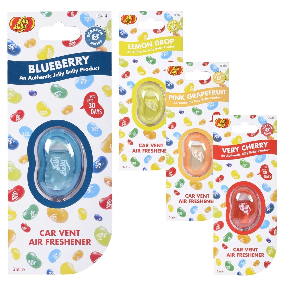Jelly Belly Bean Fragrance Membrane Vent Air Freshener 3 Jelly Belly Bean Fragrance Membrane Vent Air Freshener