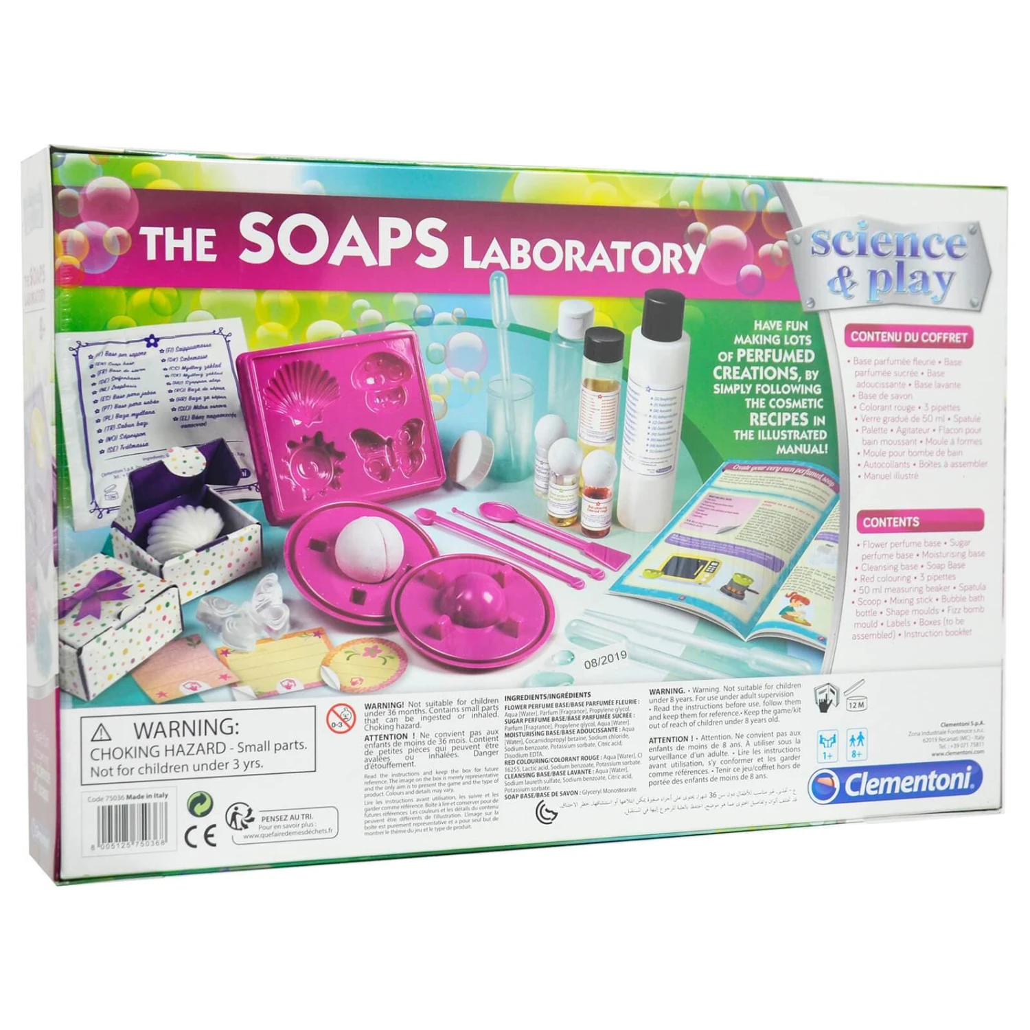 Clementoni Soaps Laboratory Science & Play Kit Perfume Cosmetic Creations 8+ 4 Clementoni Soaps Laboratory Science & Play Kit Perfume Cosmetic Creations 8+ - Image 2