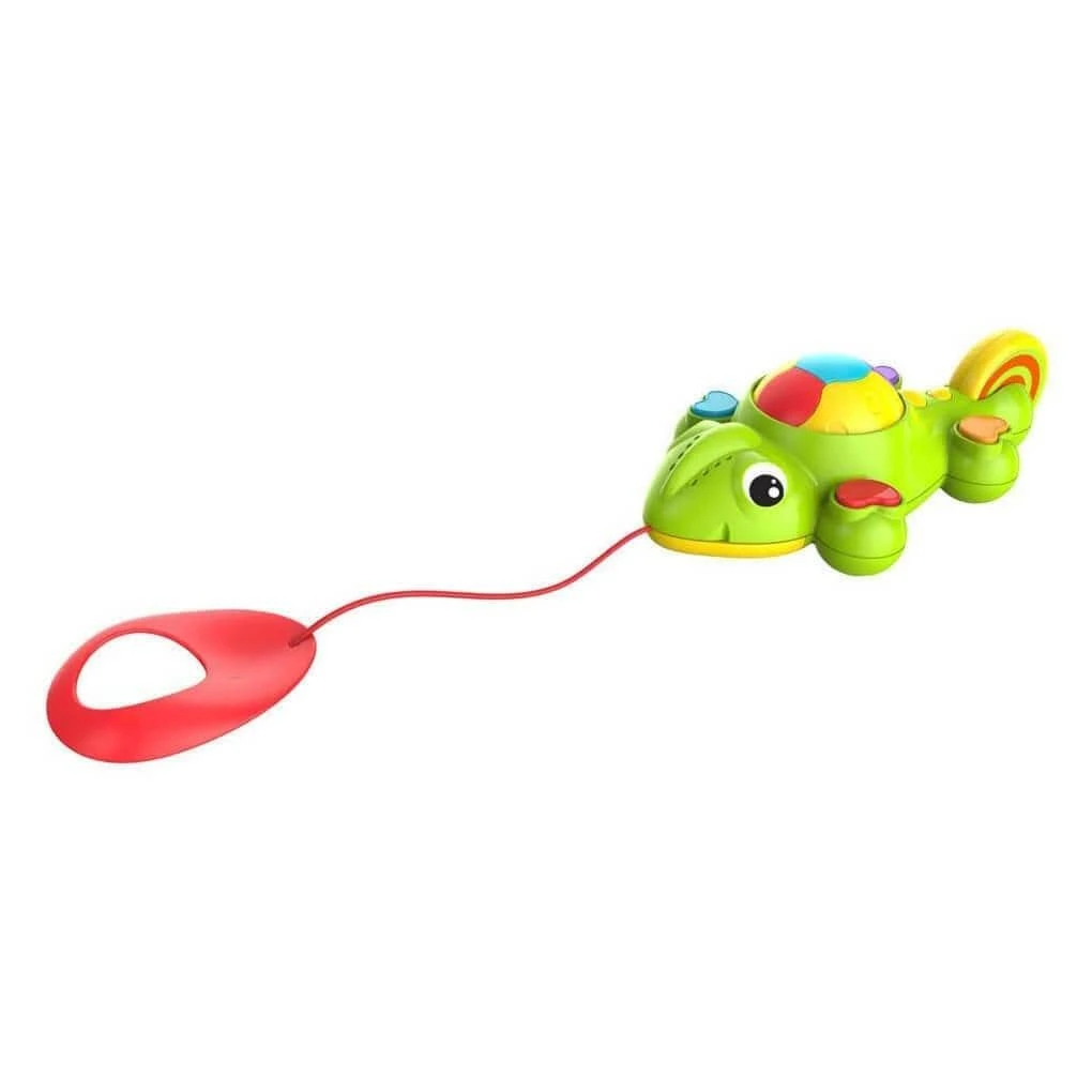 Pull Along Curious Chameleon Toy Music Sounds Learn 25cm 4 Pull Along Curious Chameleon Toy Music Sounds Learn 25cm - Image 2
