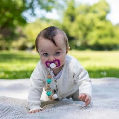 Eichhorn Baby Pure Dummy Chain Clip On Holder Natural Wood 0m+ -Halloween Costumes Store GRA100005700 6406 4 opt