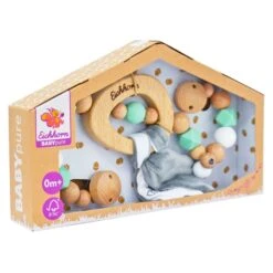 Eichhorn Baby Pure Pram Chain Clip On Beads Bells Wooden Toy -Halloween Costumes Store GRA100005705 6406 4 opt