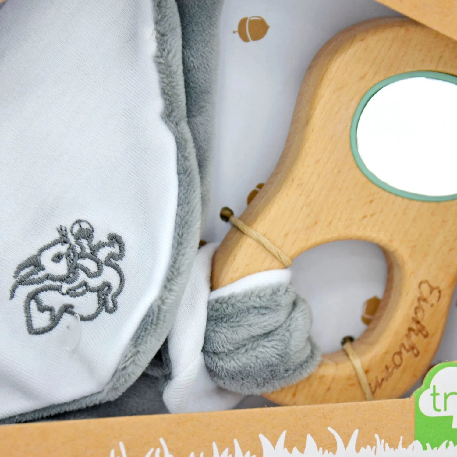 Eichhorn Baby Pure Grasping Toy With Cuddle Blanket Mirror 6 Eichhorn Baby Pure Grasping Toy With Cuddle Blanket Mirror - Image 4