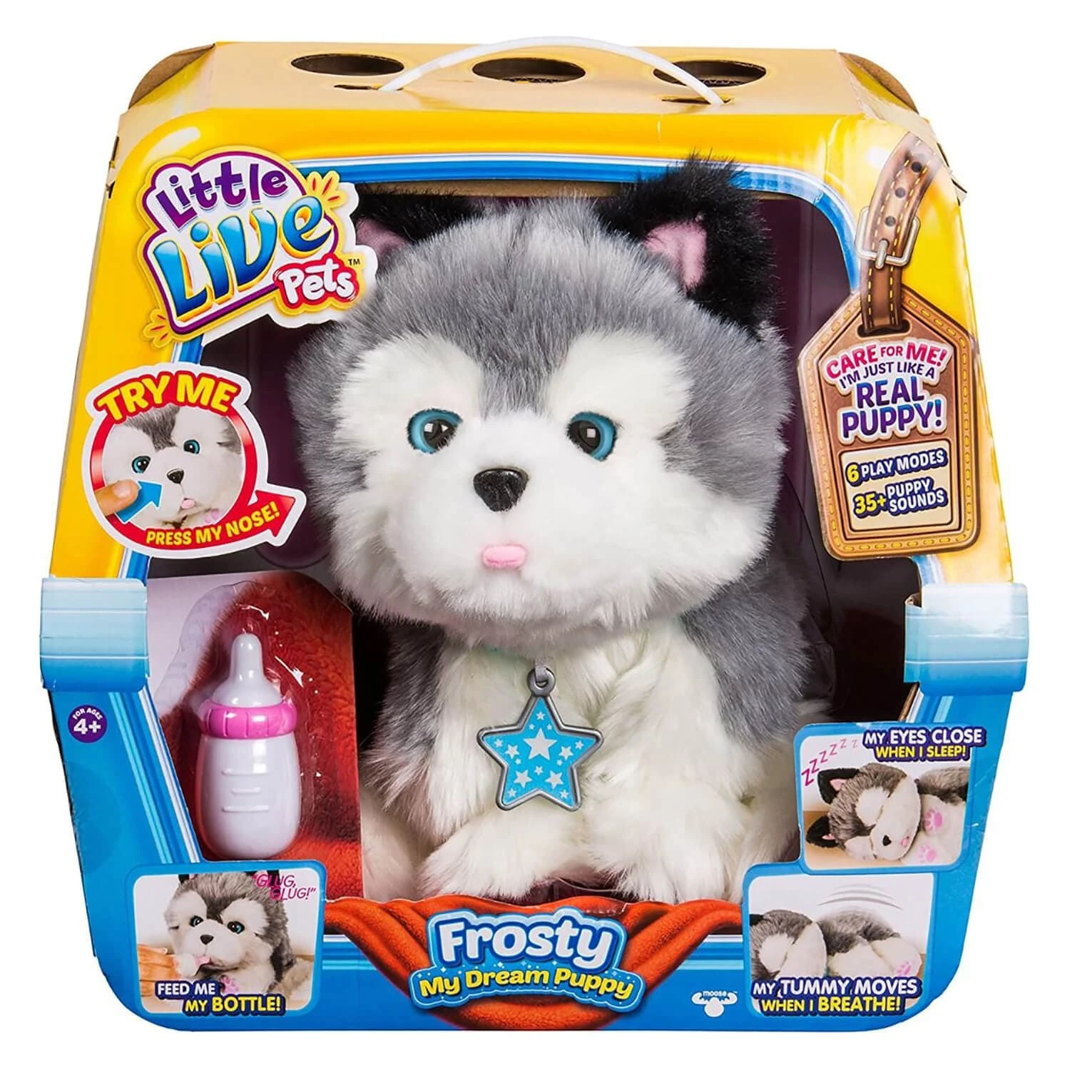 Frosty My Dream Puppy Husky Interactive Pet 35+ Sounds 22cm 3 Frosty My Dream Puppy Husky Interactive Pet 35+ Sounds 22cm