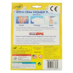 Crayola Ultra Clean Washable Markers Colour Max 8 Pack -Halloween Costumes Store GRA58 7808 5993 2 opt