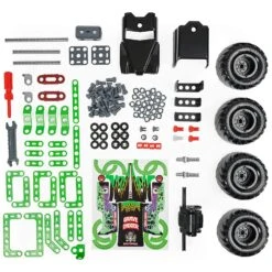 Meccano Junior Grave Digger Monster Truck Building Set 127 Pieces -Halloween Costumes Store GRA6060171 6386 3 opt