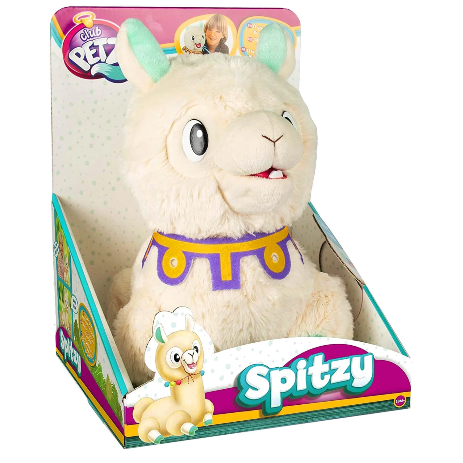 Club Petz Spitzy The Funny Llama Interactive Soft Toy Chews Spits 3 Club Petz Spitzy The Funny Llama Interactive Soft Toy Chews Spits