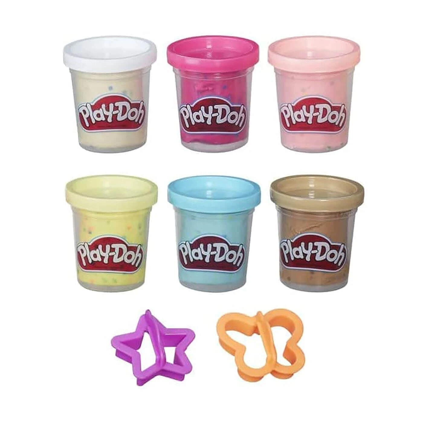 Play-Doh Confetti Compound Collection 6 Pots 2 Cutter Shapes 4 Play-Doh Confetti Compound Collection 6 Pots 2 Cutter Shapes - Image 2