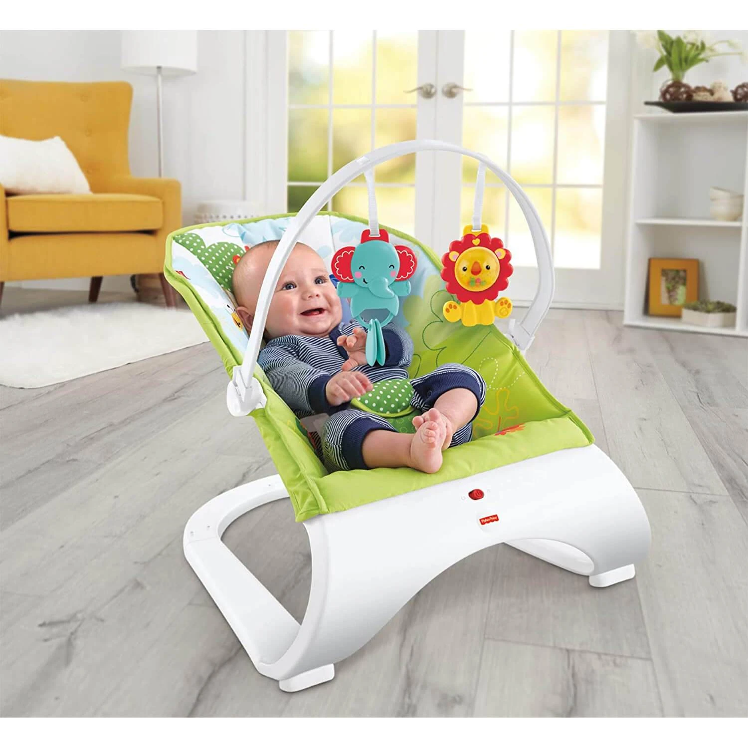 Fisher Price Curve Bouncer Seat Baby Soothe Comfort Entertain 5 Fisher Price Curve Bouncer Seat Baby Soothe Comfort Entertain - Image 3