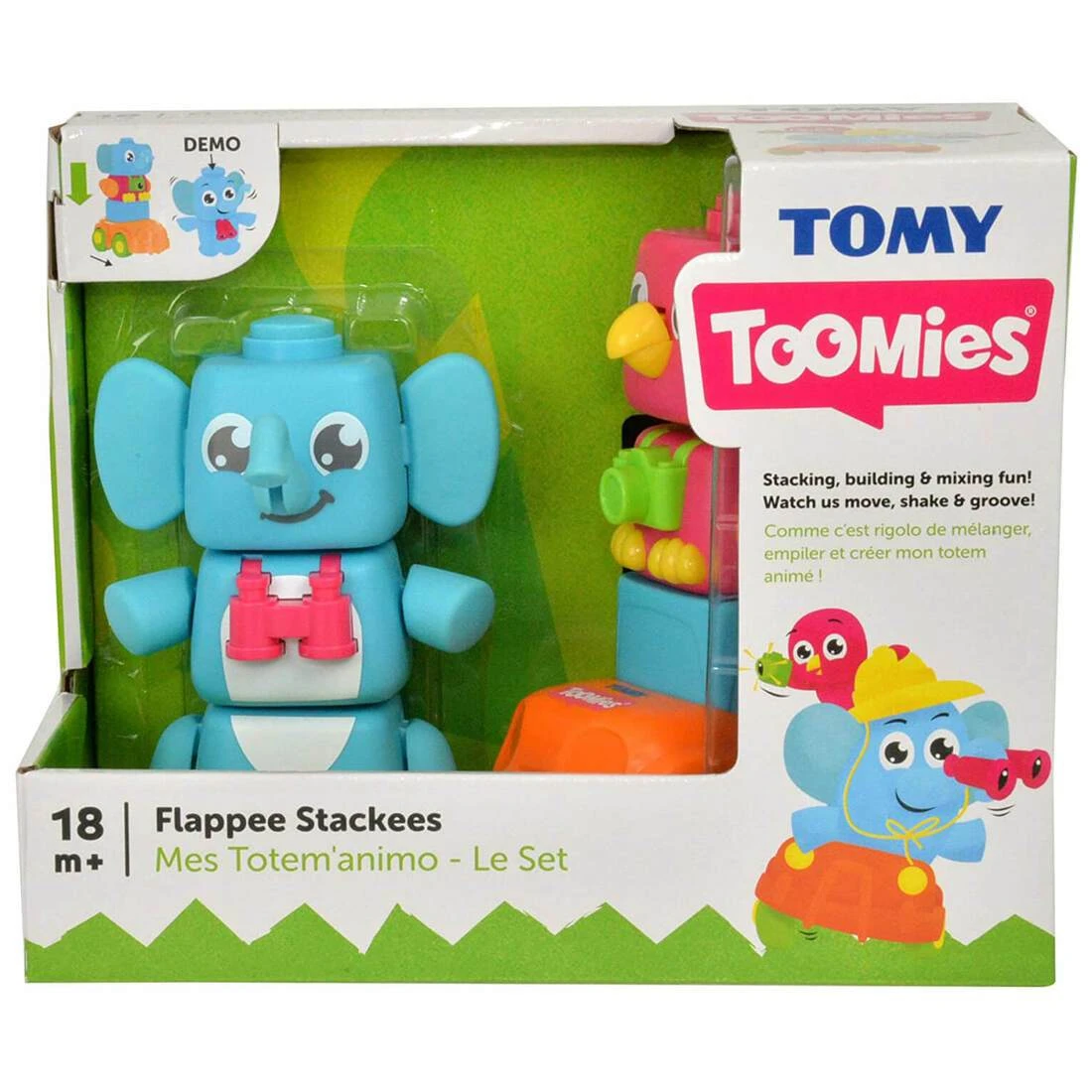 Tomy Toomies Flappee Stackees Build Mix Playset 18m+ 3 Tomy Toomies Flappee Stackees Build Mix Playset 18m+