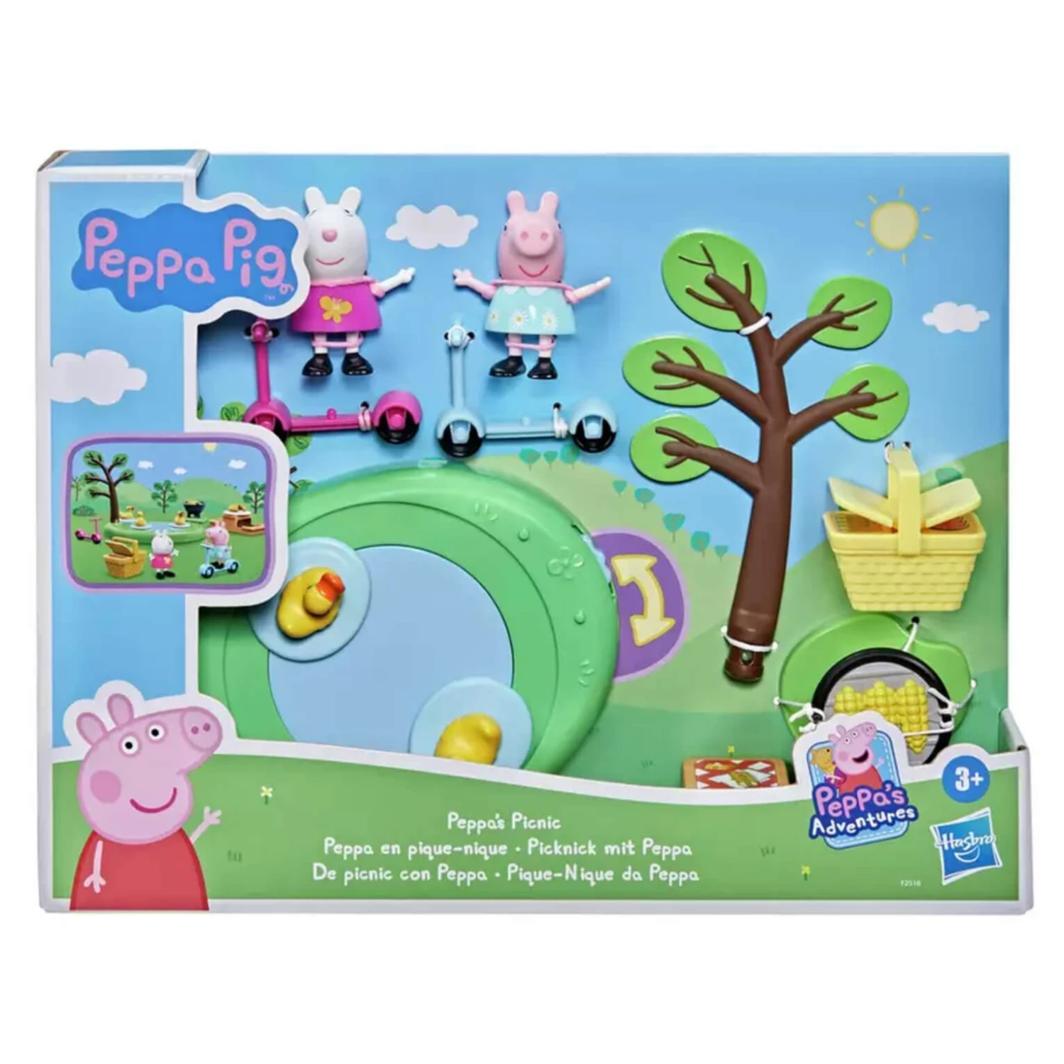 Peppa Pig Peppa's Picnic Playset 10 Piece Duck Pond 2 Figures 3 Peppa Pig Peppa's Picnic Playset 10 Piece Duck Pond 2 Figures