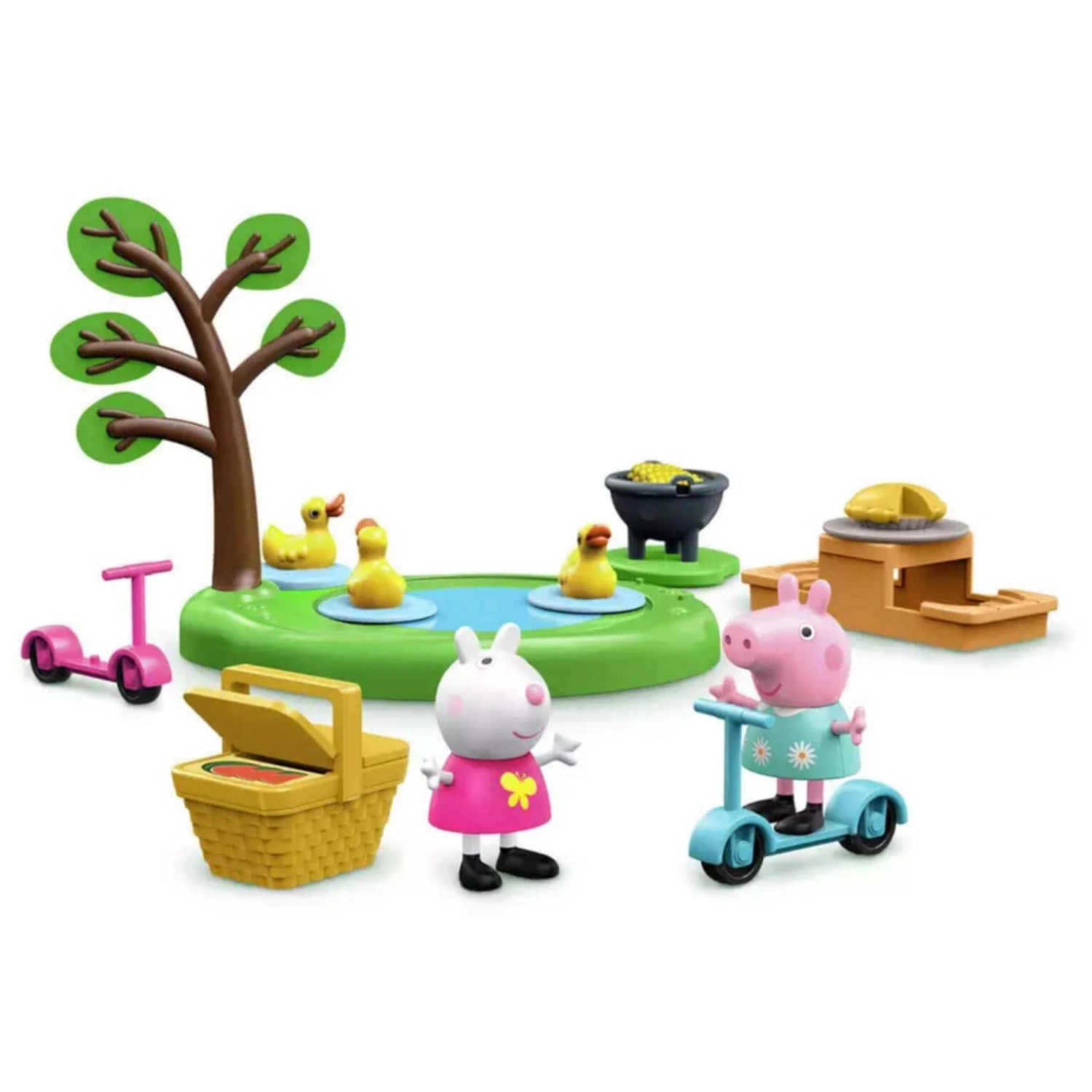 Peppa Pig Peppa's Picnic Playset 10 Piece Duck Pond 2 Figures 5 Peppa Pig Peppa's Picnic Playset 10 Piece Duck Pond 2 Figures - Image 3