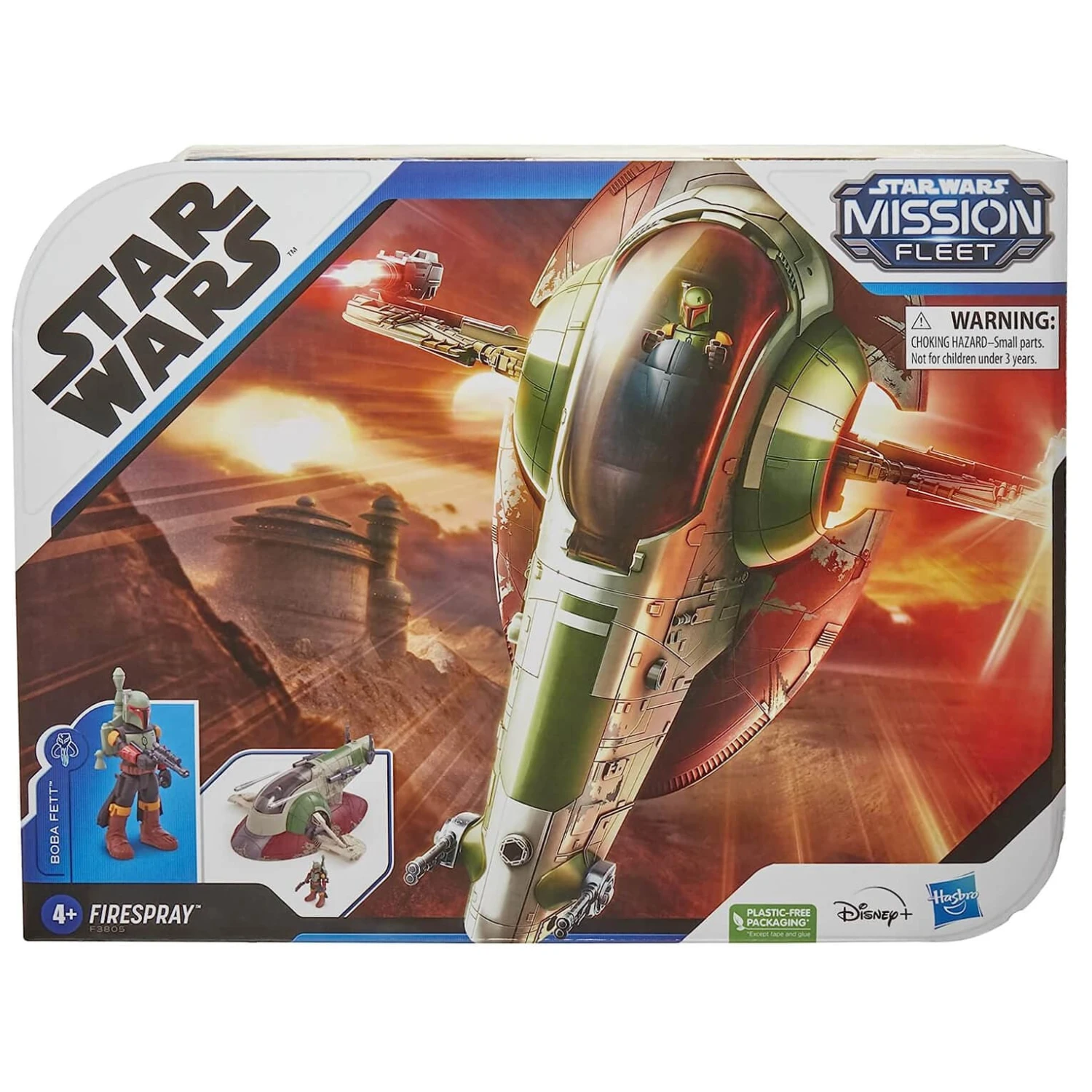 Star Wars Mission Fleet Firespray Starship Boba Fett Figure Set 3 Star Wars Mission Fleet Firespray Starship Boba Fett Figure Set