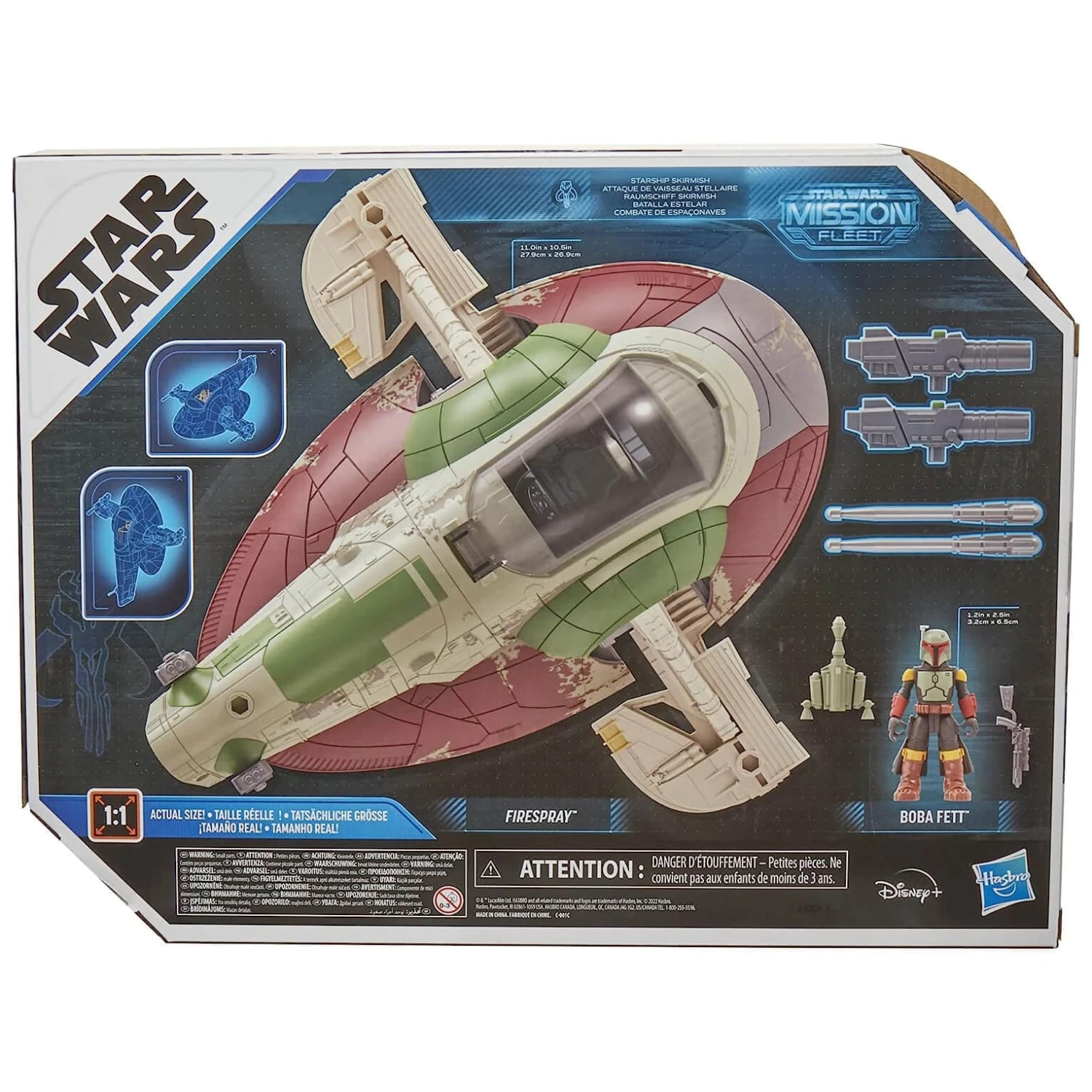 Star Wars Mission Fleet Firespray Starship Boba Fett Figure Set 5 Star Wars Mission Fleet Firespray Starship Boba Fett Figure Set - Image 3