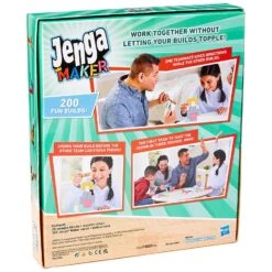 Hasbro Jenga Maker Family Game Build Race 28 Wooden Blocks Age 8+ -Halloween Costumes Store GRAF4528 6358 1020 3 opt
