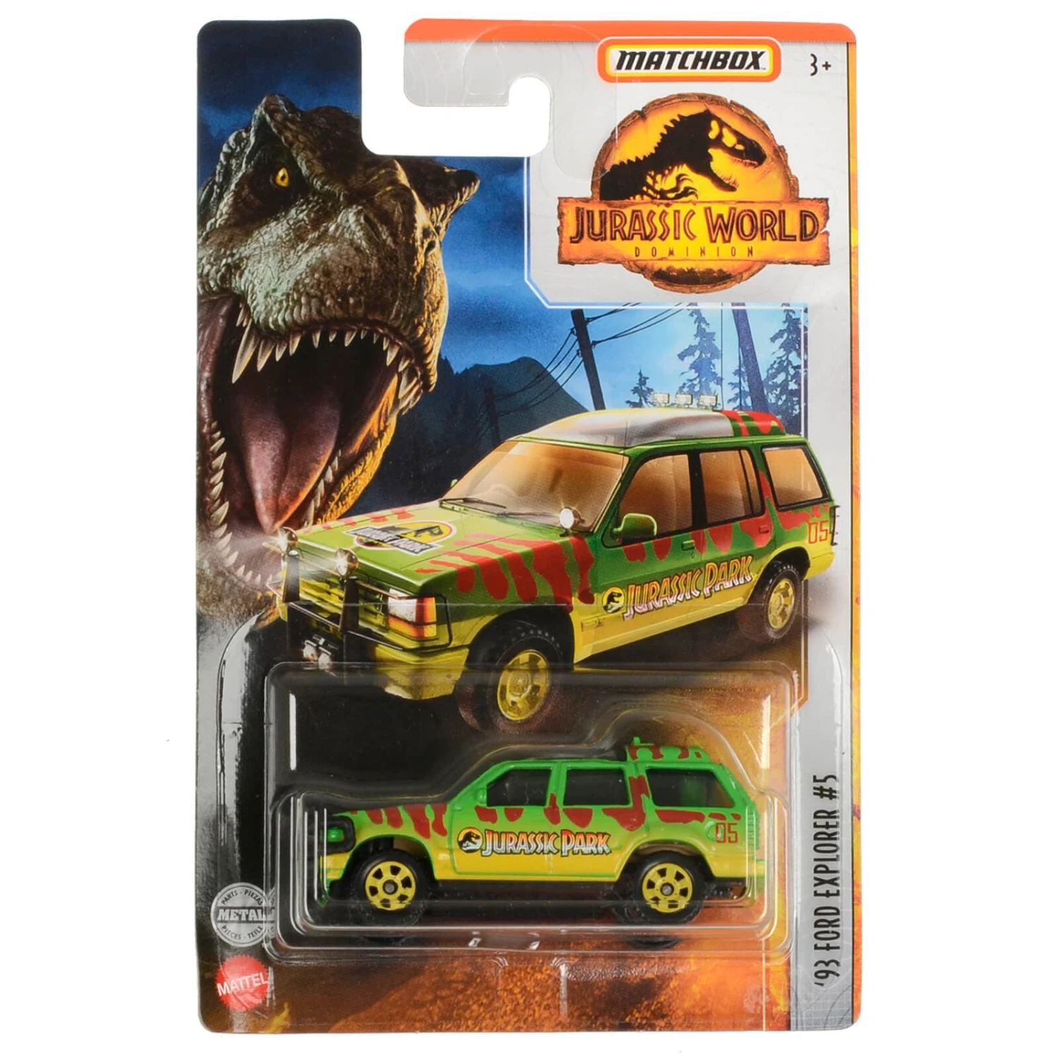 Matchbox Jurassic World Vehicles Die-Cast Car Truck 1:64 3 Matchbox Jurassic World Vehicles Die-Cast Car Truck 1:64