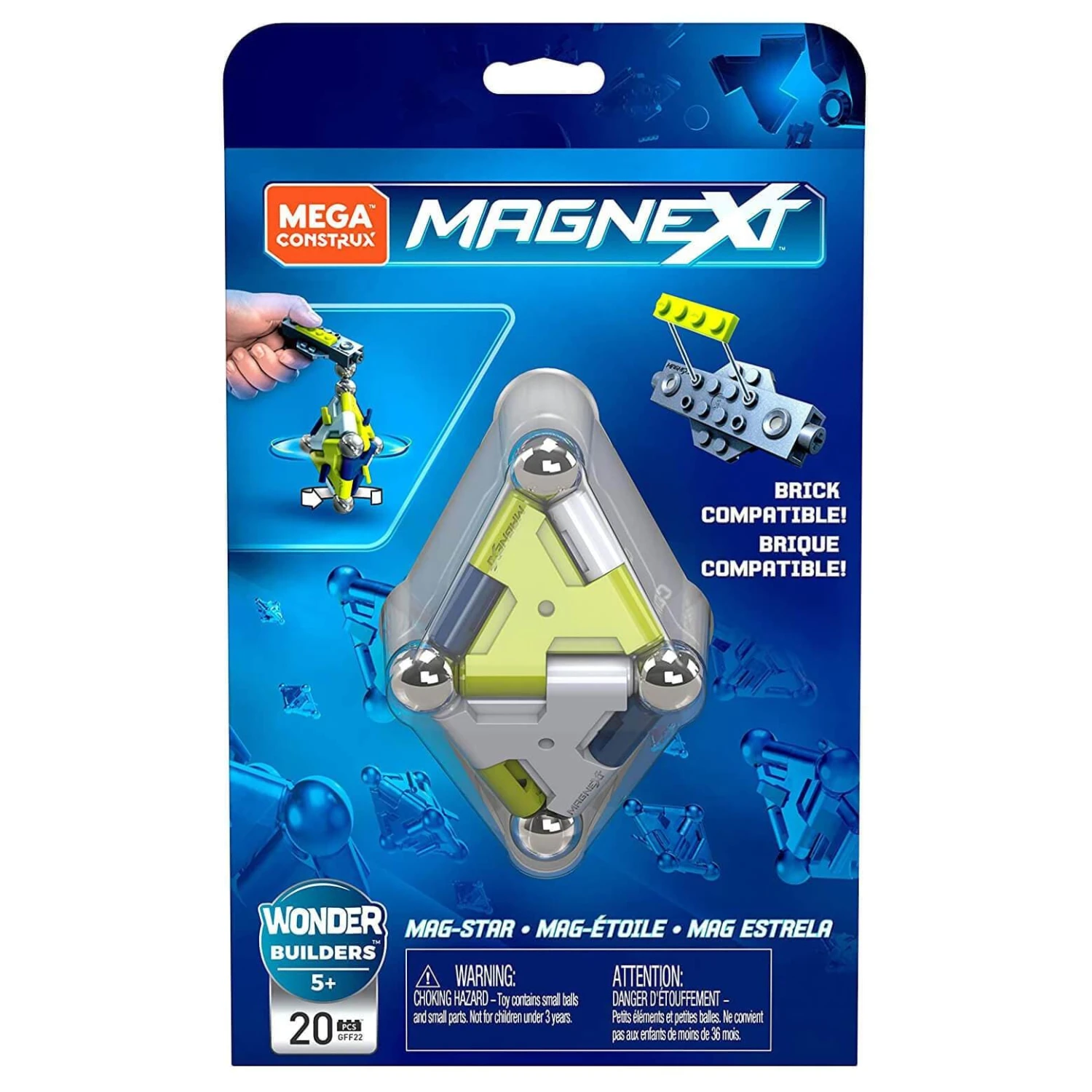 Mega Construx Magnext Mag-Star Building Set 20 Pieces 3 Mega Construx Magnext Mag-Star Building Set 20 Pieces