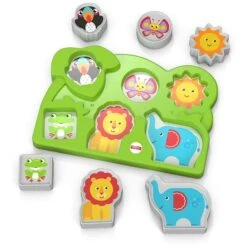 Fisher Price Jungle Animal Puzzle 6 Chunky Pieces 12m+ -Halloween Costumes Store GRAGFR53 3 opt